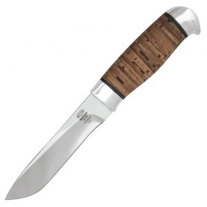 Нож охотничий, туристический «Следопыт» Н61, сталь ЭИ-107, рукоять:  береста, дюраль