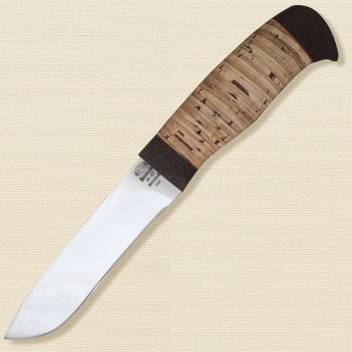 Нож охотничий, туристический «Следопыт» Н61, сталь ЭИ-107, рукоять: текстолит, береста наборная