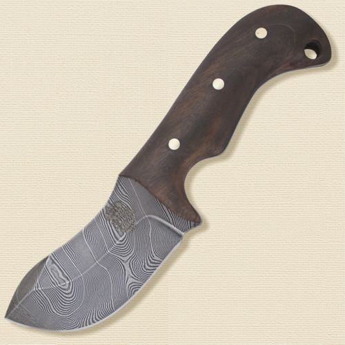 Нож охотничий, туристический «Зверобой» Н67, сталь черный дамаск (У10А-7ХНМ), рукоять: орех