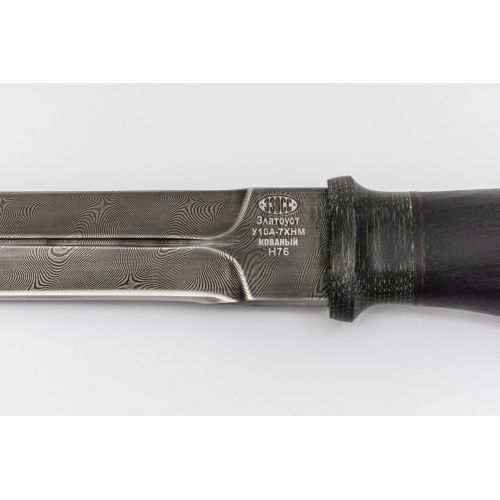 Нож охотничий, туристический «Бурят» Н76, сталь У10А-7ХНМ, рукоять: текстолит, граб