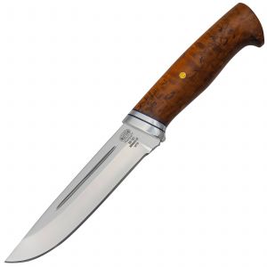 Нож охотничий, туристический «Викинг» Н78, сталь ЭИ-107, рукоять: дюраль стабилизированная береза, пин