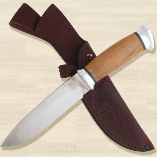 Нож охотничий, туристический «Казак» Н79, сталь ЭИ-107, рукоять: дюраль, орех