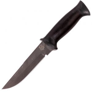 Нож «Лондон - спецназ» Н8, сталь черный дамаск (У10А-7ХНМ), рукоять: текстолит, граб