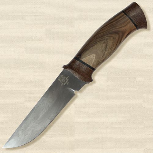 Нож охотничий, туристический «Лондон - спецназ» Н8, сталь нержавеющий дамаск (40Х13-Х12МФ1), рукоять: текстолит, орех