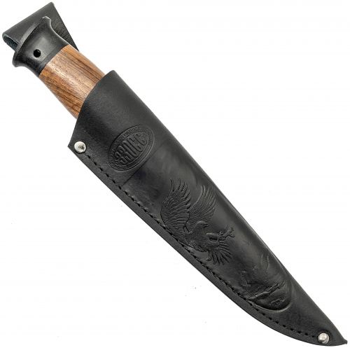 Нож охотничий, туристический «Сибиряк» Н81, сталь У10А-7ХНМ, рукоять: текстолит, орех