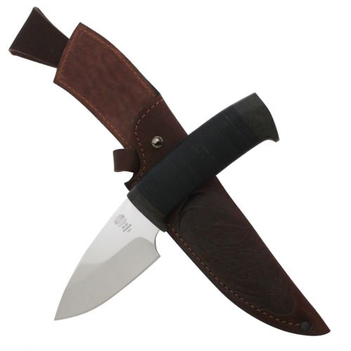 Нож охотничий, туристический «Варяг» Н84, сталь ЭИ-107, рукоять: текстолит, кожа