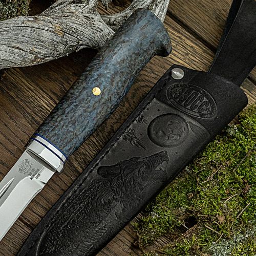 Нож охотничий, туристический «Сканди» Н85, сталь ЭИ-107, рукоять: стабилизированная береза