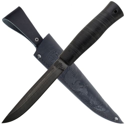 Нож охотничий, туристический «Сканди» Н85, сталь У10А-7ХНМ, рукоять: текстолит, кожа