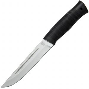 Нож Н86, сталь ЭИ-107, рукоять: текстолит, кожа