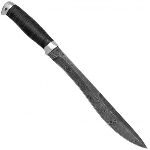 Нож охотничий, туристический Н87, сталь У10А-7ХНМ, рукоять: дюраль, кожа