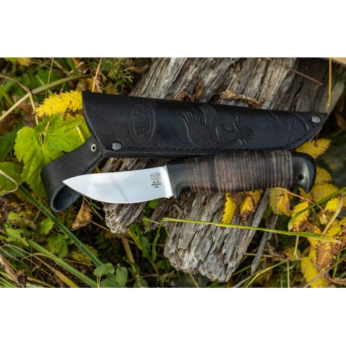 Нож охотничий, туристический Н88, сталь ЭИ-107, рукоять: текстолит, кожа