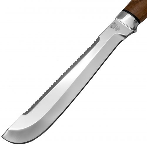Нож «Пиранья» Н89, сталь 95х18, рукоять: дюраль, орех