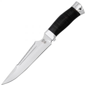 Нож «Селигер» Н92, сталь ЭИ-107, рукоять: дюраль, кожа