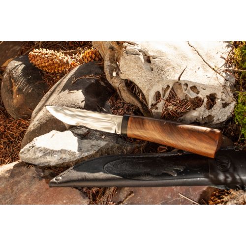 Нож охотничий, туристический «Якут» Н97C, сталь ЭИ-107, рукоять: текстолит, орех (маленький)