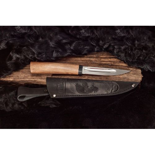 Нож охотничий, туристический «Якут» Н97C, сталь ЭИ-107, рукоять: текстолит, орех (маленький)