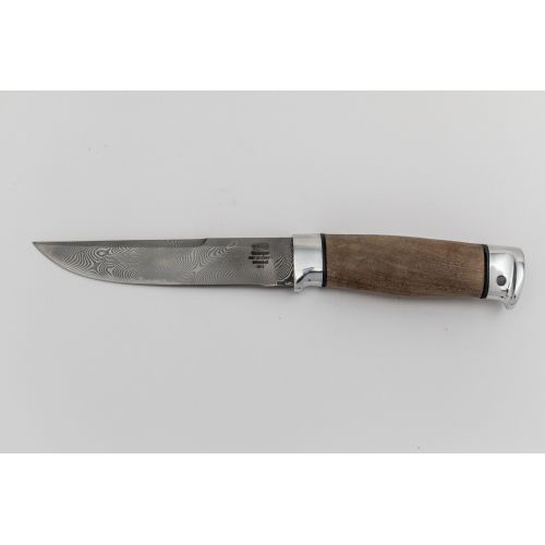 Нож охотничий, туристический «Полярник» НР2, сталь 65Г-Х12МФ1, рукоять: дюраль, орех