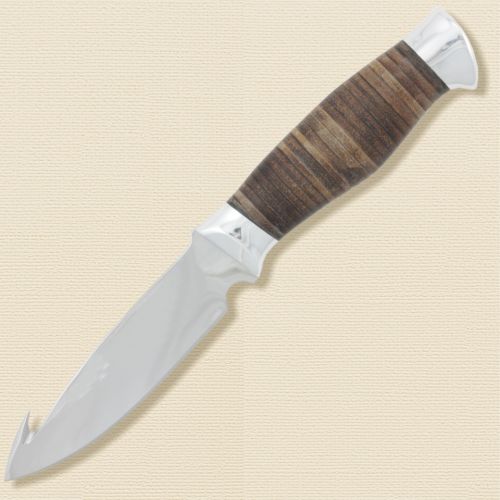 Нож туристический «Рыбак» НР21-1, сталь ЭИ-107, рукоять: дюраль, кожа наборная