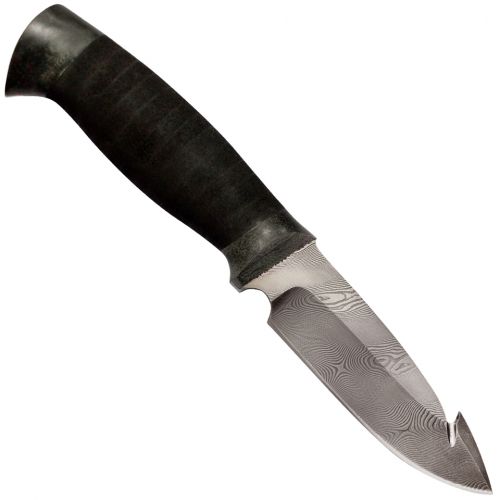 Нож охотничий, туристический «Рыболов» НР21, сталь черный дамаск (У10А-7ХНМ), рукоять: текстолит, микропора