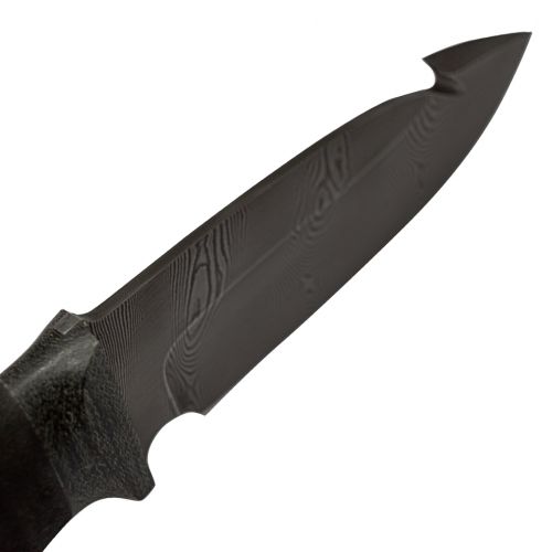 Нож туристический «Рыболов» НР21, сталь черный дамаск (У10А-7ХНМ), рукоять: текстолит, микропора