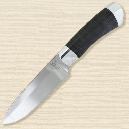 Нож туристический «Милорд» НР3, сталь ЭИ-107, рукоять: дюраль, кожа наборная