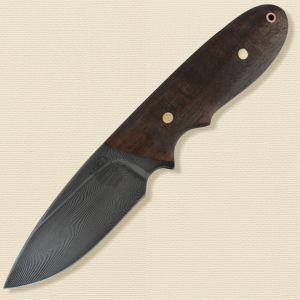 Нож «Лесовик» НР35, сталь черный дамаск (У10А-7ХНМ), рукоять: орех