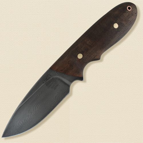 Нож охотничий, туристический «Лесовик» НР35, сталь черный дамаск (У10А-7ХНМ), рукоять: орех