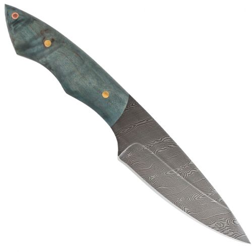 Нож охотничий, туристический «Витязь» НР5, сталь черный дамаск (У10А-7ХНМ), рукоять: карельская береза стабилизированная