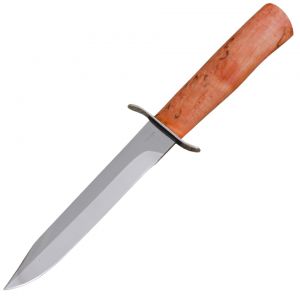 Нож «Танковый» НТ19, сталь ЭИ-107, рукоять: никель, стабилизированная береза красная