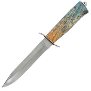 Нож «Танковый» НТ19, сталь ЭИ-107, рукоять: никель, стабилизированная береза (1)