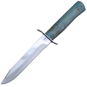 Нож «Танковый» НТ19, сталь ЭИ-107, рукоять: никель, стабилизированная береза зеленая