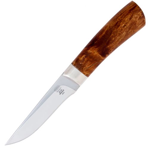 Нож «Старинный Тифлис» Н14-П, сталь ЭИ-107, рисованный клинок, травление, рукоять: никель, стабилизированная береза