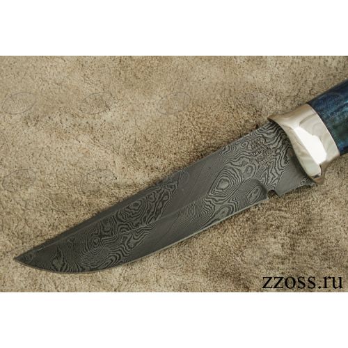 Нож «Королевский Лондон» Н8-П, сталь нержавеющий дамаск (40Х13-Х12МФ1), рукоять: никель, стабилизированная береза