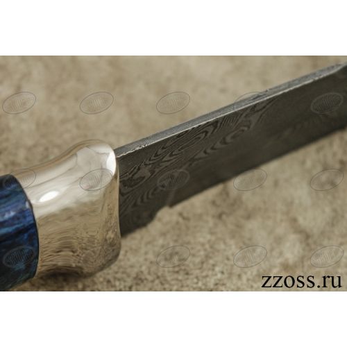 Нож «Королевский Лондон» Н8-П, сталь нержавеющий дамаск (40Х13-Х12МФ1), рукоять: никель, стабилизированная береза